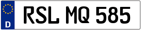 Trailer License Plate